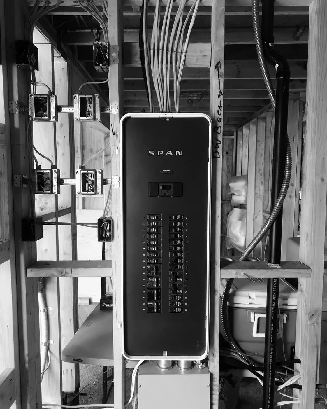Smart electrical panel installed during a whole home rewire