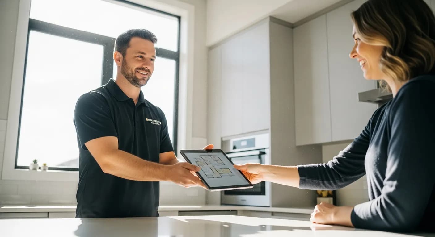 Pre-qualified homeowner reviewing financing options